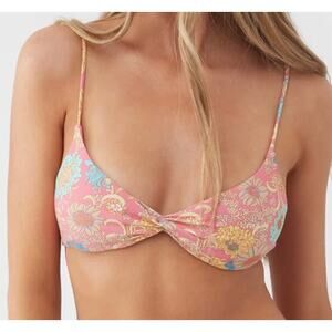 O’Neill Belize Floral Malibu Bikini Top XL NWT